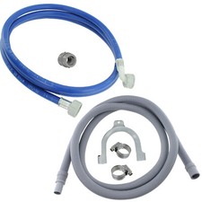 Drain Outlet Hose & Fill Water Pipe For Proline Dishwasher 2.5M Kit