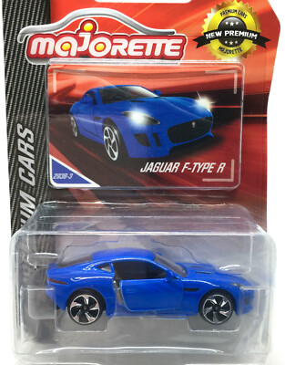 Majorette Jaguar F Type R Blue 1:59 293B Package with Card | eBay