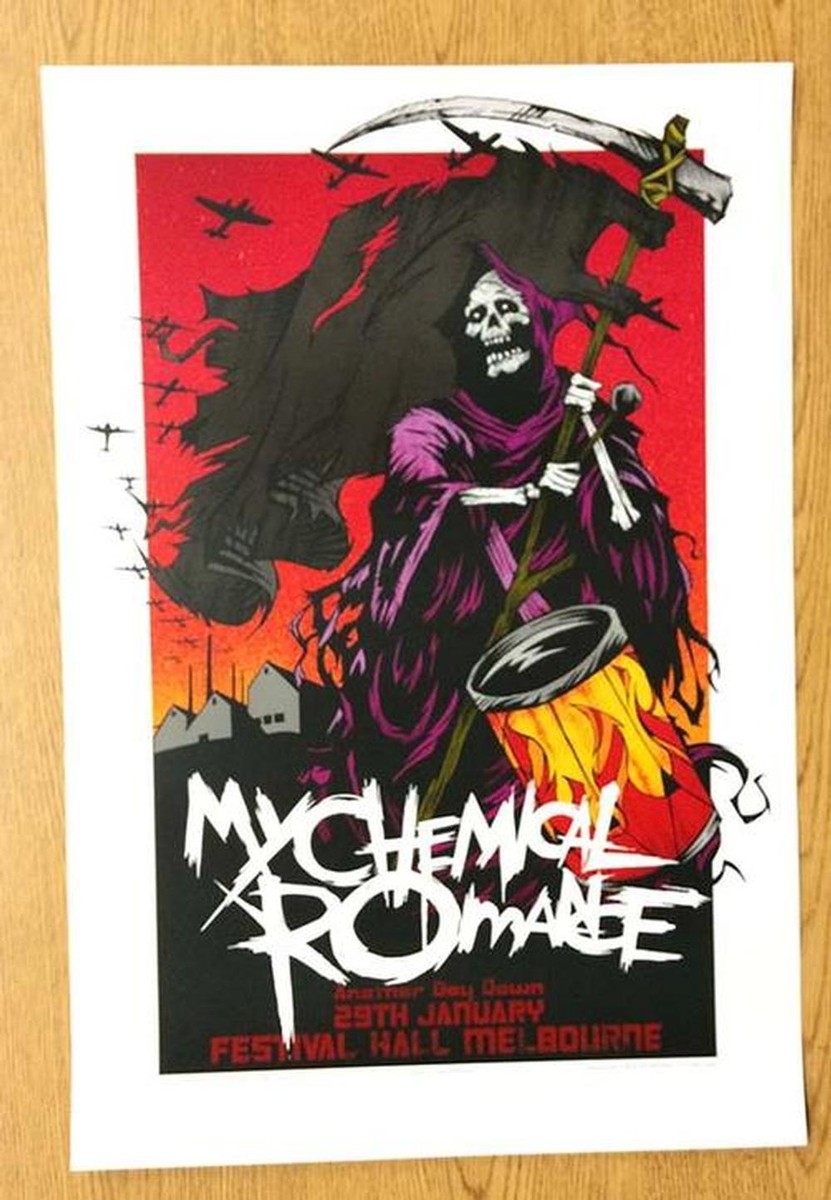 MY CHEMICAL ROMANCE MELBOURNE 2006 CONCERT POSTER AUSTRALIA | eBay