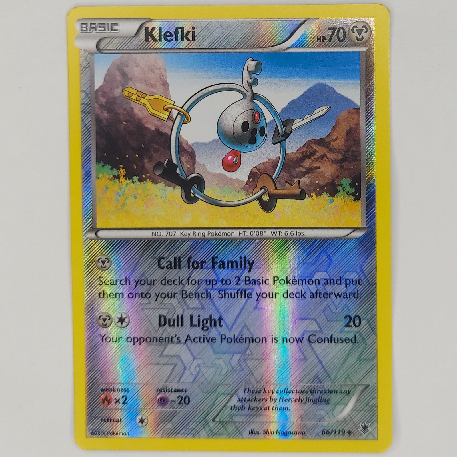 Pokemon TCG Klefki Regular 66/119 | XY Phantom Forces | Uncommon | Near Mint NM