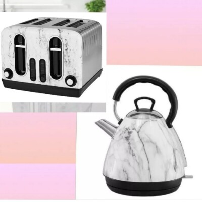 Kitchen Kettle And Toaster Set Marble Asda Marble Kettle And