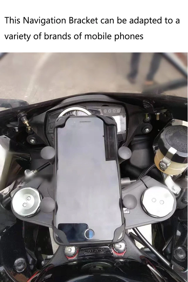 Soporte de teléfono con marco de navegación para Yamaha YZFR1 YZF-R1M/R1S YZF R6S Foto 3 de 4