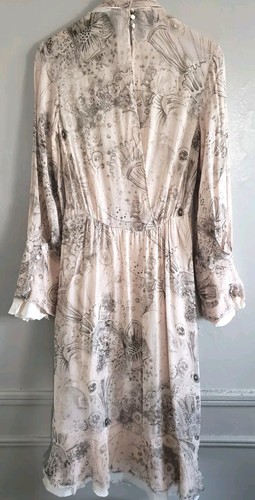 ZARA Studio Prairie Dress Womens XS Pink Beige Floral Print Limited Edition NWT - Picture 13 of 14
