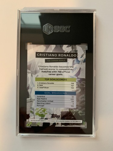 2020-21 Topps Now UEFA Cristiano Ronaldo Greatest Goalscorer SGC 10 - Picture 2 of 2