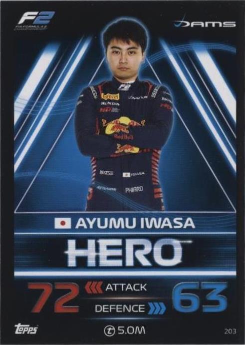 2023 Topps F1 Turbo Attax - Ayumu Iwasa #203 - 1 of 1