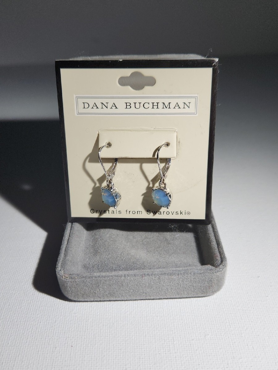 Dana Buchman Blue Swarovski Dangle Earrings | eBay