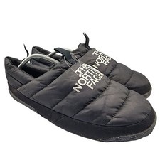 The North Face Nuptse Mule Slippers Mens 12 Black Comfort Lined - NF0A5G2F