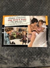 FOR PETE  S SAKE 1974 Italy Movie Poster 18x26 Barbra Streisand Michael Sarrazin