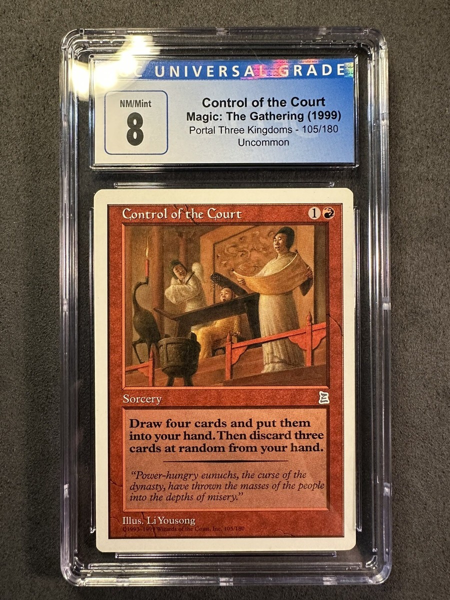 Control of the Court CGC 8 - Portal Three Kingdoms (PTK) Graded Slab MTG Control of the Court CGC 8 - Portal Three Kingdoms (PTK) Graded Slab MTG