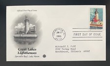 EE. UU.-1995-FAROS DE LOS GRANDES LAGOS-ESPECTÁCULO ARRECIFE, LAGO HURON-FDI-J2021