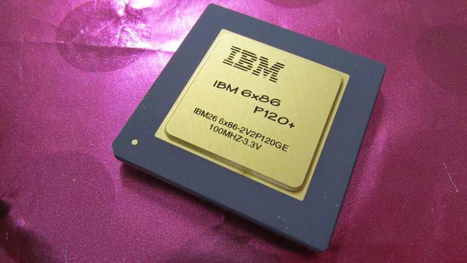 Lot 1 New IBM 6X86 P120+ Vintage IBM26 6x86-2V2P120GE IC/CPU/Processor Gold Top - Image 2 of 4