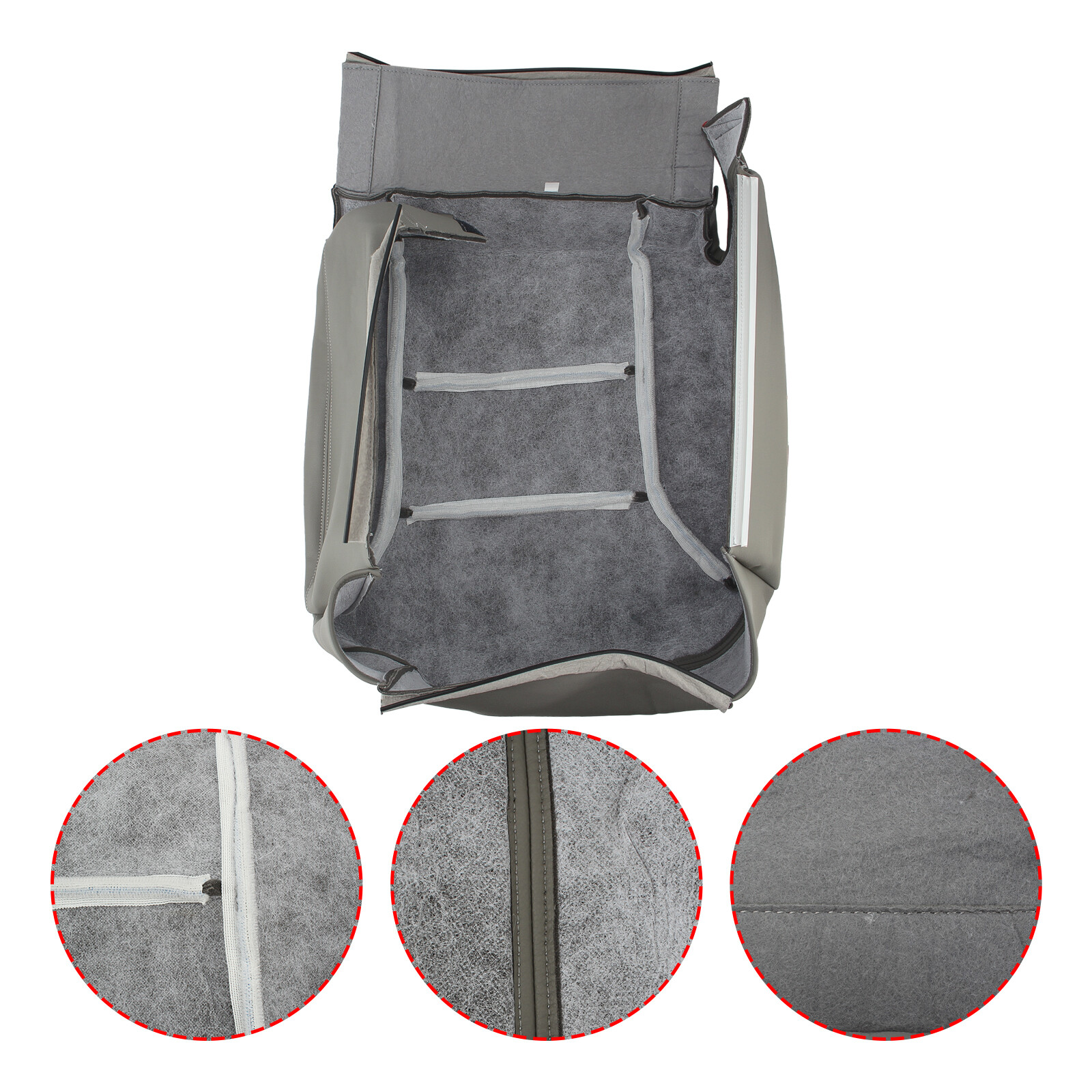 For 1995 1996 1997 1998 1999 Chevy Tahoe Suburban Leather Seat Covers Gray