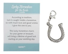 Ganz Lucky Horseshoe for The Bride Charm Wedding Tradition Something Old,...