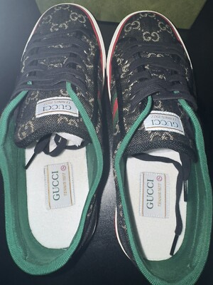 Gucci Tennis 1977 GG Logo Sneakers size 7+ (fits like a US 10) | eBay