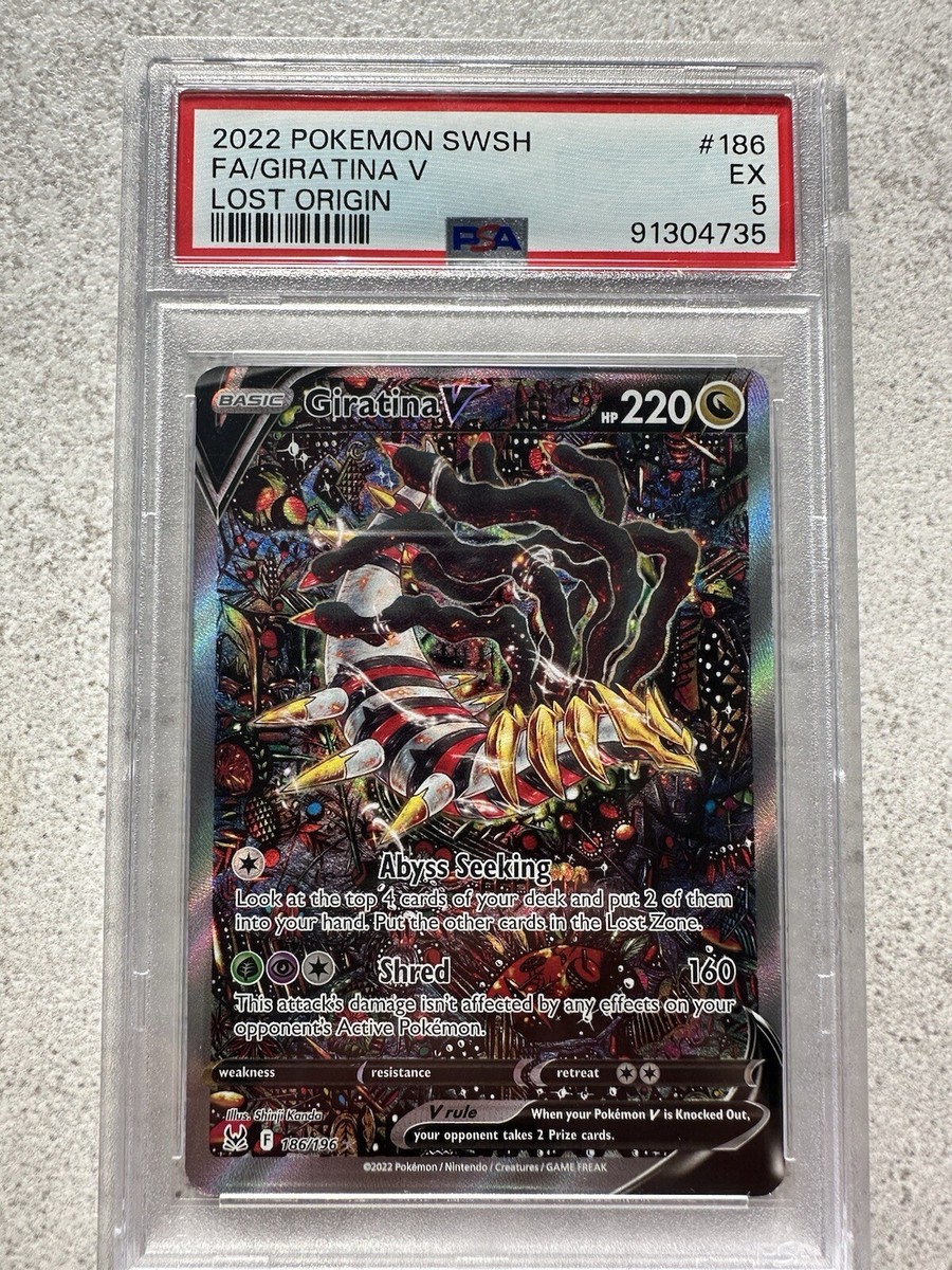 Giratina V Alt Art Lost Origin PSA 186/196 Alternate Art Full Art