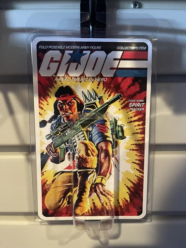 GiJoe Spirit 1984 Clamshell Display Case With Cardback Insert