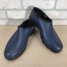 Ranger Ladybug Clogs Womens 10 Blue Fall Rain Garden Shoes Waterproof Slip On