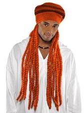 Dread Cap Wig Team School Spirit Sports Halloween Costume Accessory 7 COLORS