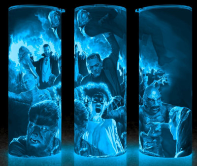Glow in the Dark Universal Monsters Bride of Frankenstein Cup Mug Tumbler