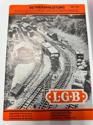 LGB Train Operating instructions 1978 L.G.B.