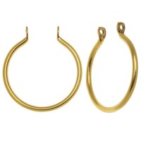 Nunn Design Open Frame Pendant, Round Hoop 25x23mm, 2 Pieces, Gold Plated Nunn Design Open Frame Pendant, Round Hoop 25x23mm, 2 Pieces, Gold Plated
