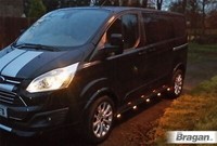 Passend FüR 2013 - 2018 Ford Transit Tourneo Custom Swb Schwarz Seite Bars +