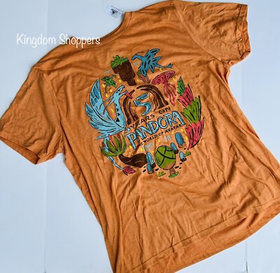 2022 Disney Animal Kingdom Pandora Avatar 5th Anniversary Shirt Orange  Adult XL