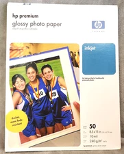 HP Premium Inkjet Glossy Photo Paper - Partially Used Box - 28 8.5 x 11 Sheets
