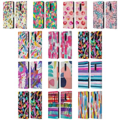 OFFICIAL NINOLA WATERCOLOR PRINTS LEATHER BOOK WALLET CASE FOR ONEPLUS PHONES