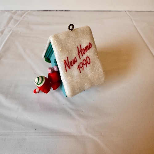Heirloom New Home 1990 Home Tweet Home Xmas Ornament Collection Carlton Cards - Picture 4 of 6