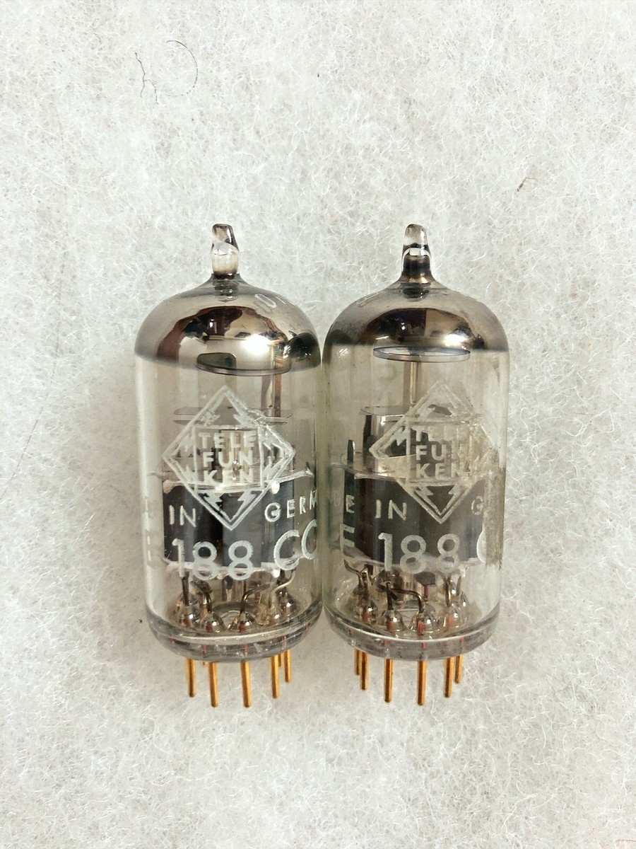 Telefunken E188CC E88CC Cca 7308 6DJ8 6922 Gold Pins Diamond