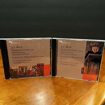 ￼Johann Sebastian J.S Bach CD Orchestral Suites 1 2 3 4 Harpsichords BWV 1060 62