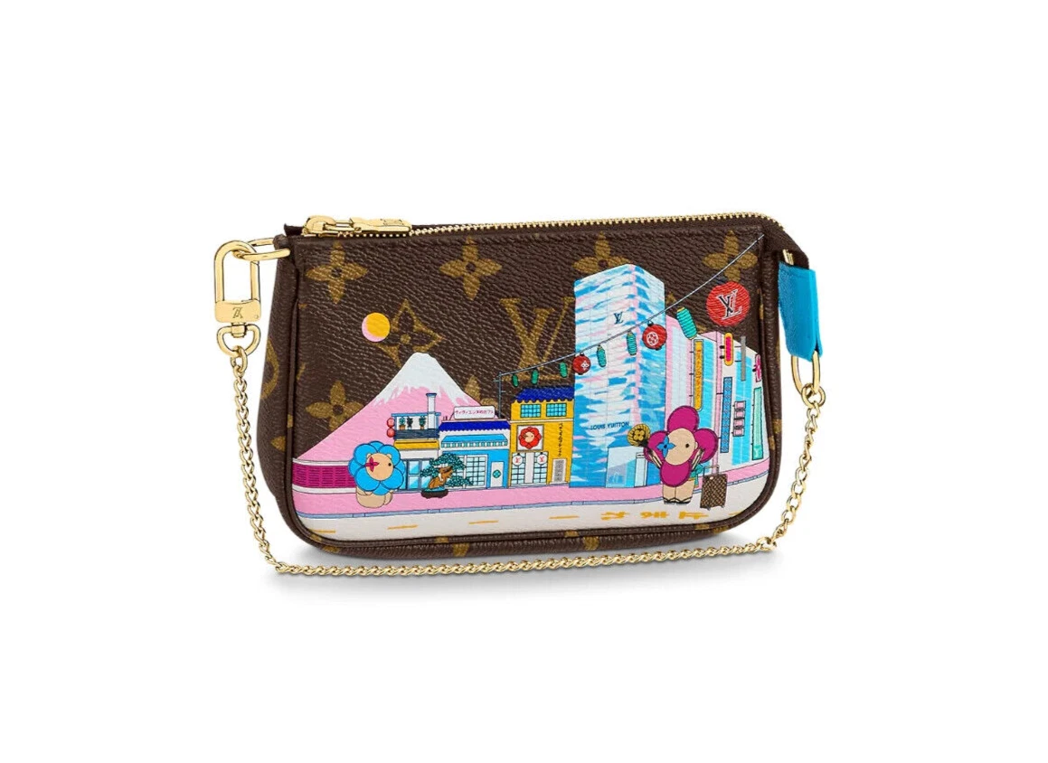 Authentic Louis-Vuitton Christmas Animation 2022 Vivienne Paris Mini  Pochette