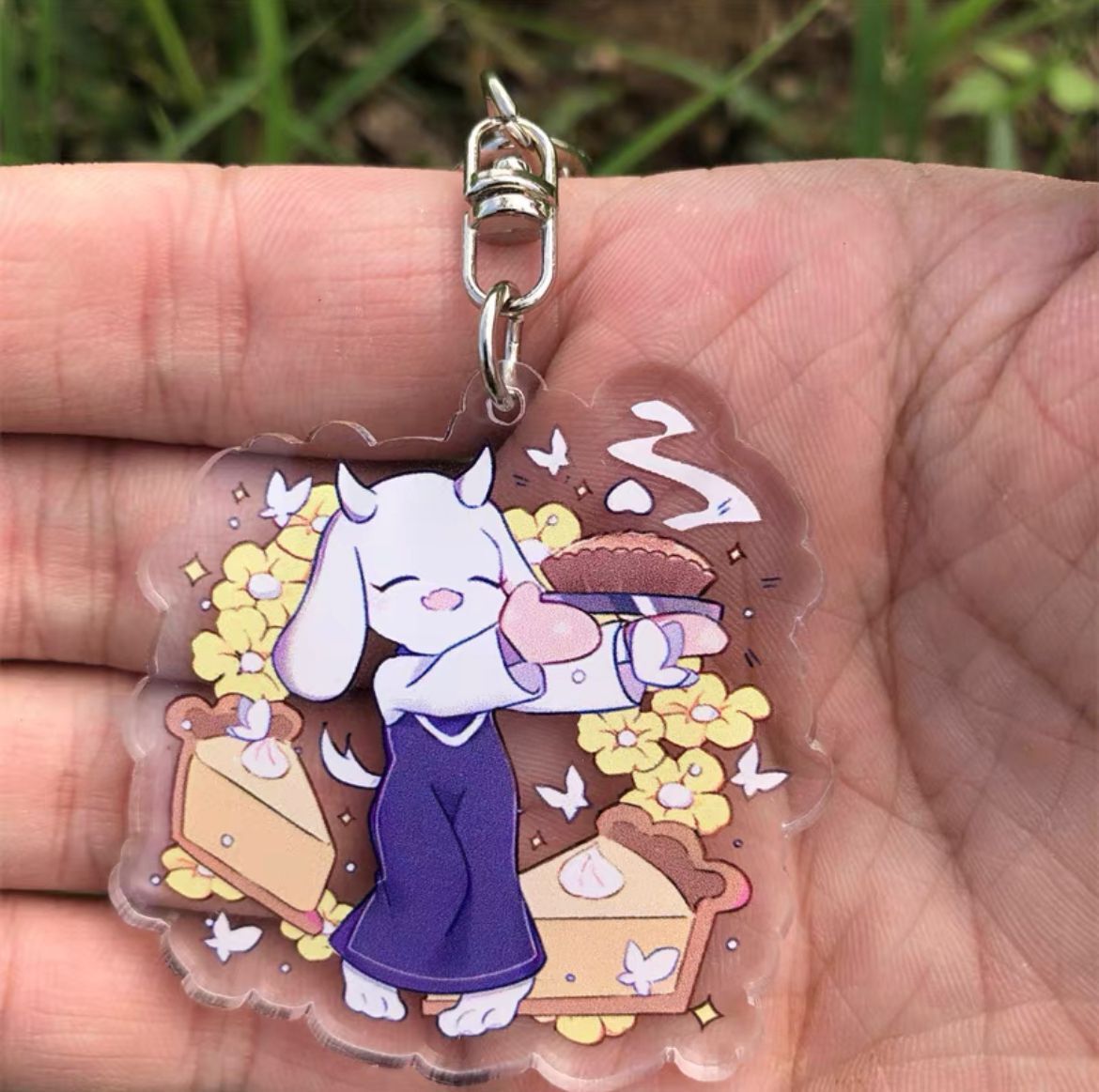 13-15cm Undertale Keychains Asriel Toriel Frisk Doll Pendants Toys