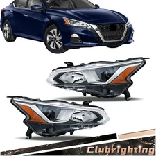 For Nissan Altima 2021 2020 2019 Headlights Headlamps Left+Right Side Halogen