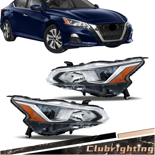 Halogen Headlight Assembly Set For Nissan Altima 2019-2021 – Driver & Passenger Side, Direct Fit