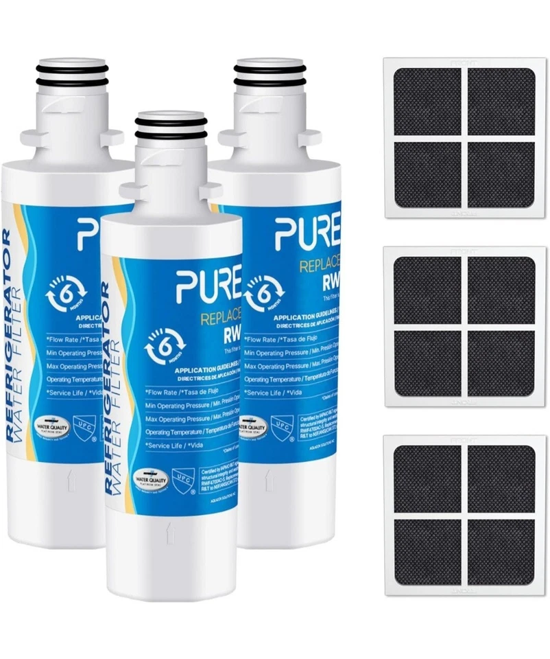 PUREPLUS ADQ747935 water filter for LG Kenmore Elite 9980 RWF4700AC 3 pk & filte - Image 2 of 4