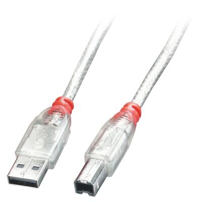 Lindy 41753 USB 2.0 Kabel Typ A/B 2m  Typ A/B M/M High/Full/LowSpeed