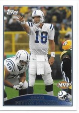2009 Topps Football Peyton Manning MVP Colts