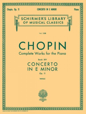 Chopin Concerto No 1 in E Minor Op 11 Schirmer Piano Solo Sheet Music 050260090