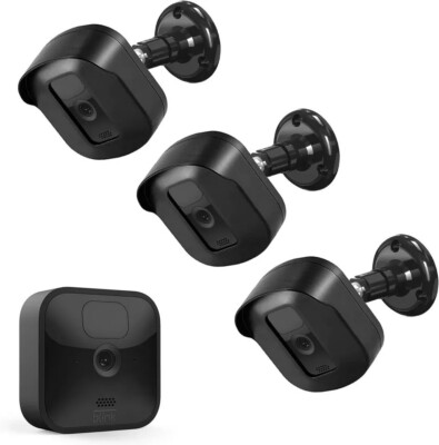 3Pack Security Camera System Blink XtXt2 Indoor Outdoor Wall Mount Bracket Black