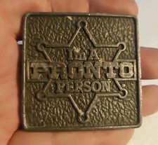 Phillips Drill I'm A Pronto Person Belt Buckle