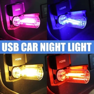 USB Touch Controlled Vehicle Interior Night Lights Retro-Inspired Mood Lamps US