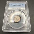 1955 Silver Roosevelt Dime Coin PCGS MS65FB With Toning — photo 1