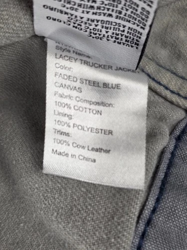 R13 Lacey Trucker Jacket Steel Blue Corduroy Collar Small image 6