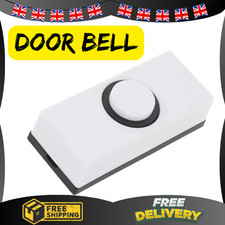 DOOR BELL CHIME BELL PUSH PRESS BUTTON WHITE BLACK INSERTS
