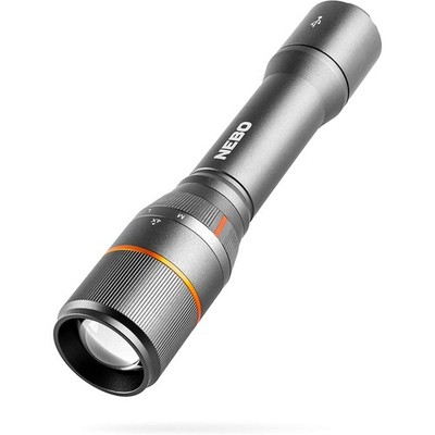 NEBO Davinci 2000 Rechargeable Powerful LED Handheld Flashlight, Black