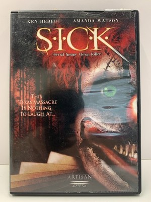 S.I.C.K. Serial Insane Clown Killer (Widescreen & Full, DVD) Free Shipping