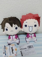 Haikyu Haikyuu Mochipiko Plush Doll Wakatoshi Ushijima Satori Tendo Set FS New