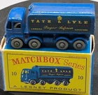 LESNEY MATCHBOX No.10 SUGAR CONTAINER TRUCK WITH ORIGINAL BOX
